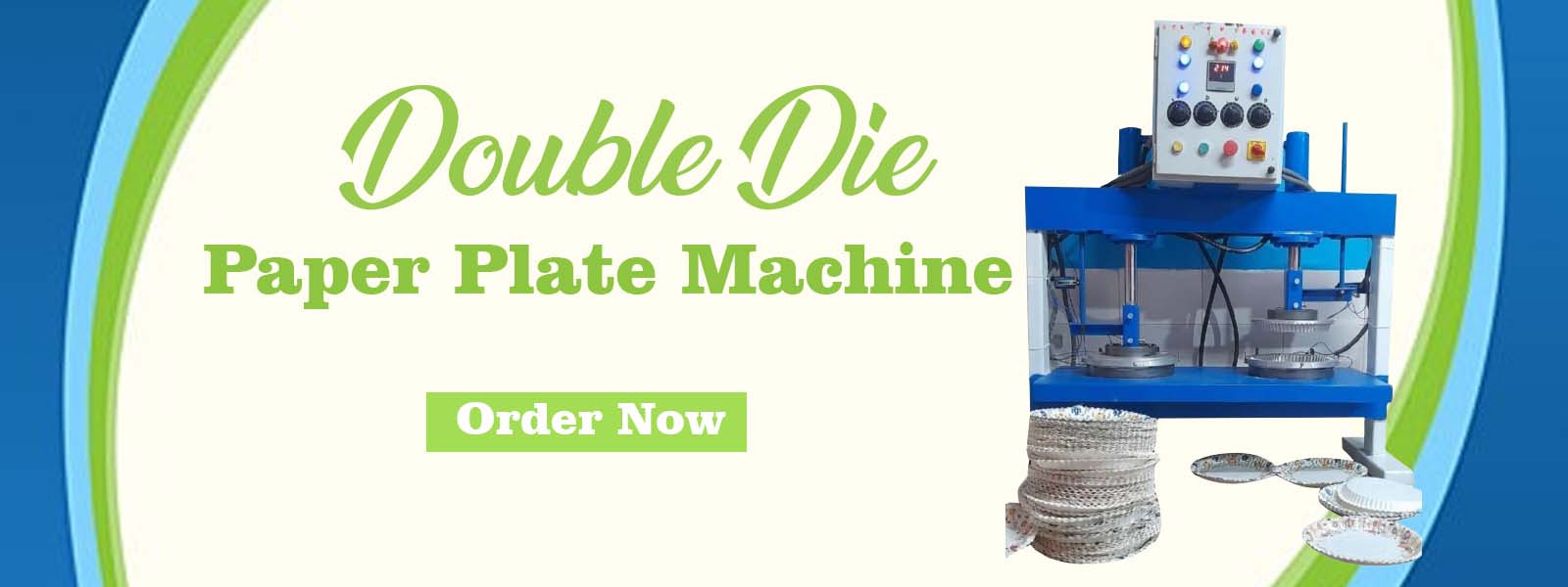 Double Die Paper Plate Making Machine